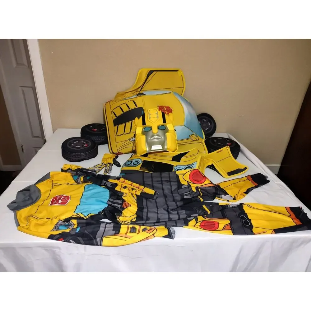 Used Disguise Bumblebee Transforming Costume 103509 Child Transformer Med 7-8